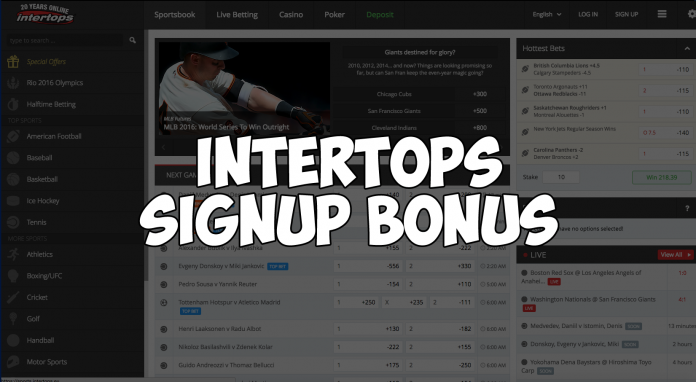 intertops signup bonus intertops signup bonus